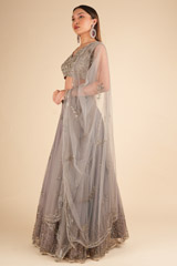 Ash Grey LehengaDSC01889