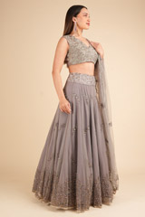 Ash Grey LehengaDSC01890