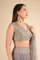 Ash Grey LehengaDSC01891