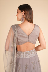 Ash Grey LehengaDSC01893