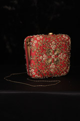 Red Zardozi ClutchIMG_2598