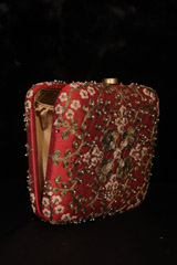 Red Zardozi ClutchIMG_2606