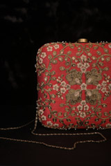 Red Zardozi ClutchIMG_2610