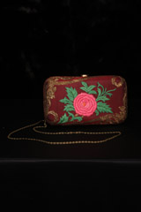 Maroon Rose ClutchIMG_2755