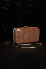 Brown Foil Print Clutch5221_video