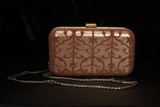 Brown Foil Print ClutchIMG_2669