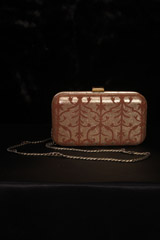 Brown Foil Print ClutchIMG_2670