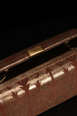 Brown Foil Print ClutchIMG_2673