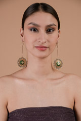 Green Stone Earrings