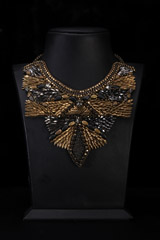 Gold Beaded Neck Piece
