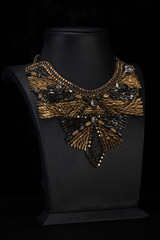 Gold Beaded Neck PieceIMG_1150