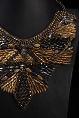 Gold Beaded Neck PieceIMG_1152