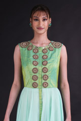 Mint Green Embellished Kurta SetDSC07700