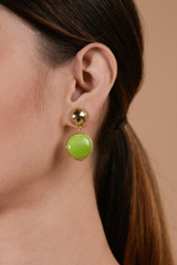 Green Drop Earrings_DTR3786