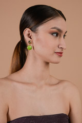 Green Drop Earrings_DTR3788