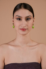 Green Drop Earrings_DTR3790