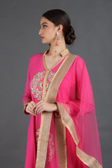 Pink Embroidered Anarkali SetIMG_1615