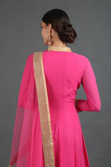 Pink Embroidered Anarkali SetIMG_1621