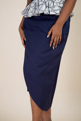 Navy Overlap Skirt_DSC5089