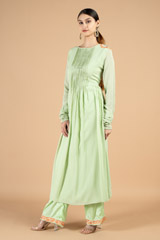 Mint Green Georgette Kurta SetDSC09359