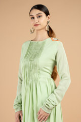 Mint Green Georgette Kurta SetDSC09360