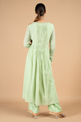Mint Green Georgette Kurta SetDSC09376