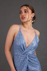 Blue Sequins GownIMG_2373