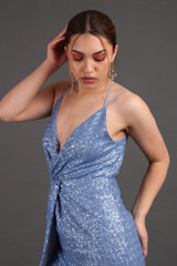 Blue Sequins GownIMG_2377