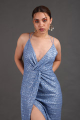 Blue Sequins GownIMG_2379