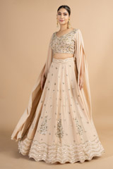 Beige Butis Top-Bottom Set