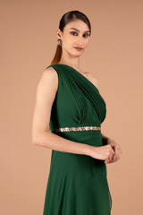 Green High-Slit GownDSC01160