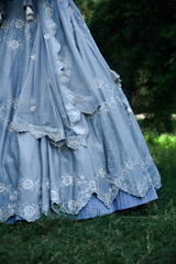 Light Blue Chanderi Lehenga Set_DSC9330