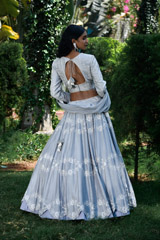 Light Blue Chanderi Lehenga Set_DSC9349