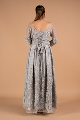Grey Embellished GownDSC02031
