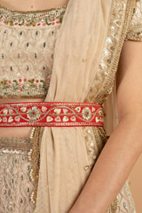 Red Flower Embroidered BeltDSC01298