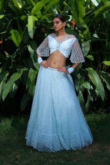 Pastel Blue Lehenga SetIMG_0267