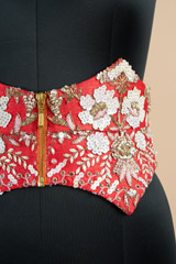 Red Embellished Corset BeltDSC00151