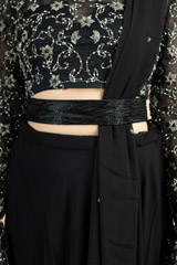 Black Coloured Kardana Embroidered Belt1
