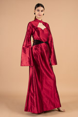 Maroon Tafetta GownDSC03632