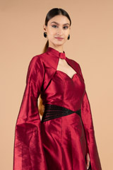 Maroon Tafetta GownDSC03633
