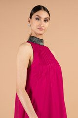 Cutdana Collar Chiffon GownDSC03833