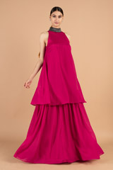 Cutdana Collar Chiffon GownDSC03838