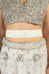 White on White Kardana Embroidered BeltDSC00094