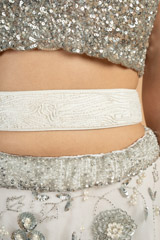 White on White Kardana Embroidered BeltDSC00095