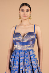 Brocade Electric Blue GownDSC03641