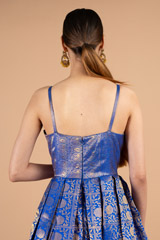 Brocade Electric Blue GownDSC03649