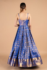 Brocade Electric Blue GownDSC03653