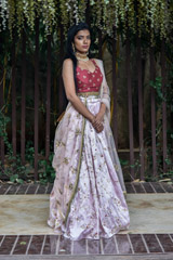 Wine And Lilac Embroidered Lehenga9