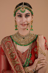 Stone Studded Bridal Set