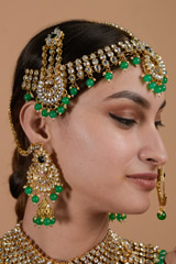 Stone Studded Bridal Set_DTR3320